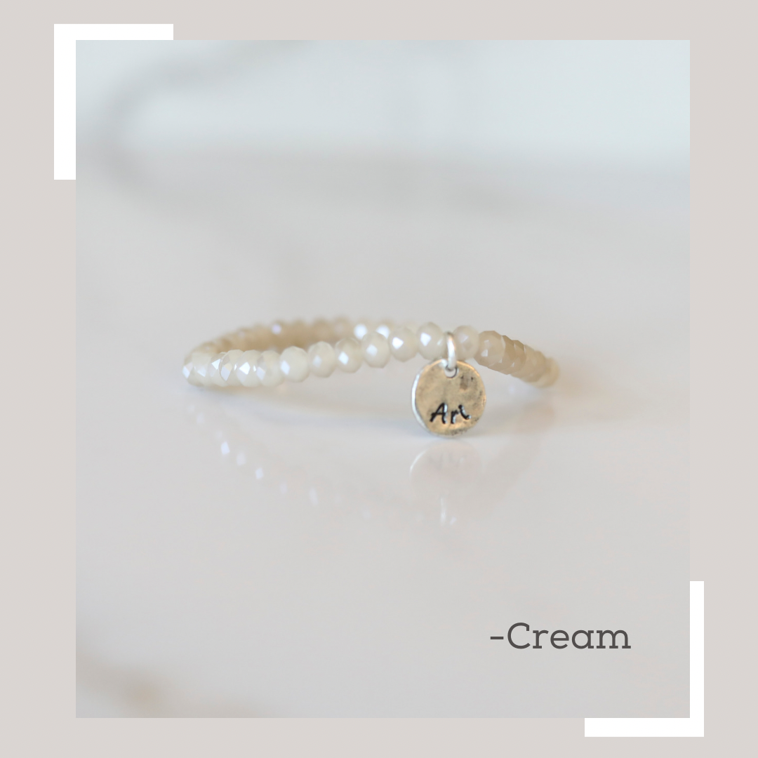 Personalized Crystal Stack in Cream