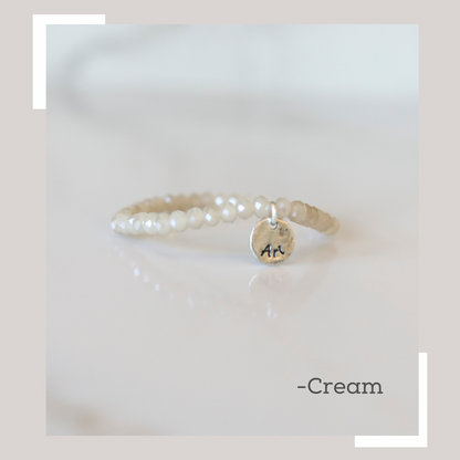 Personalized Crystal Stack in Cream