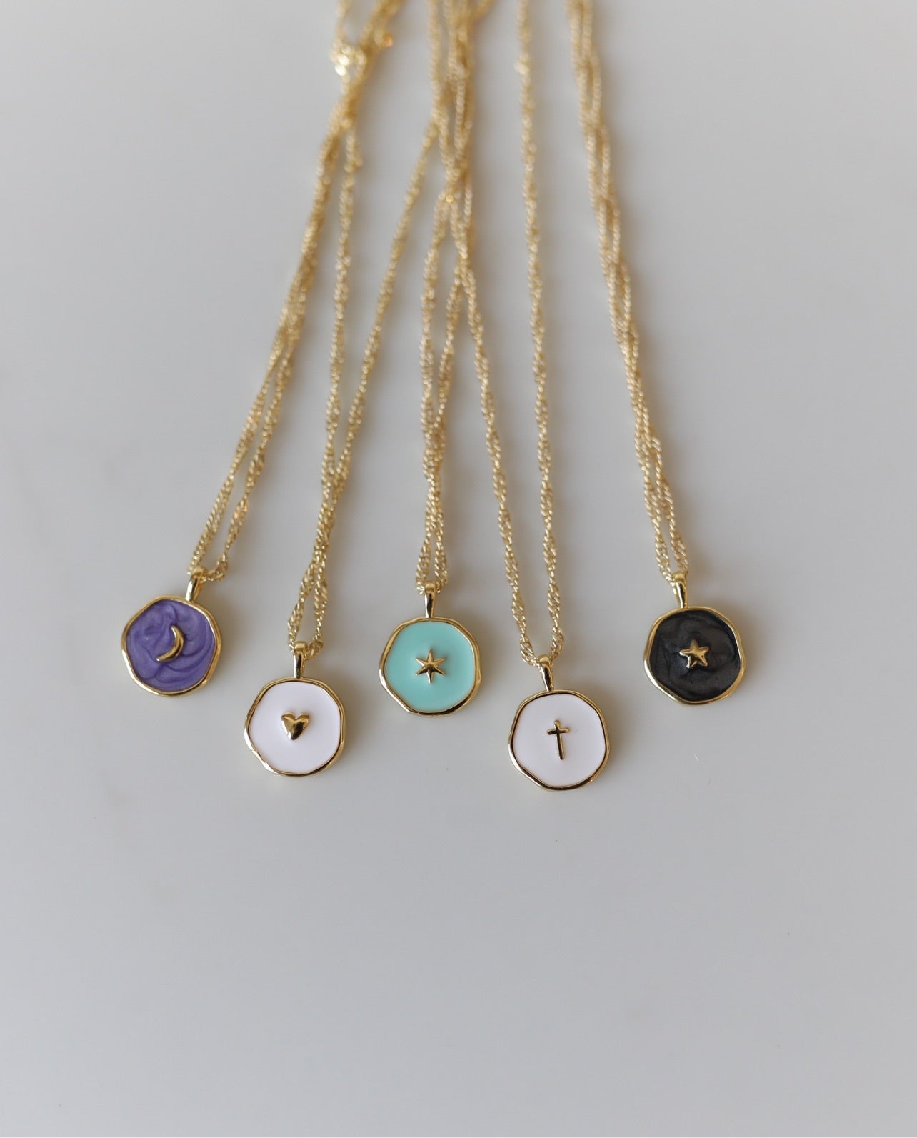 Mini Wax Seal Necklace - Enamel Pendant