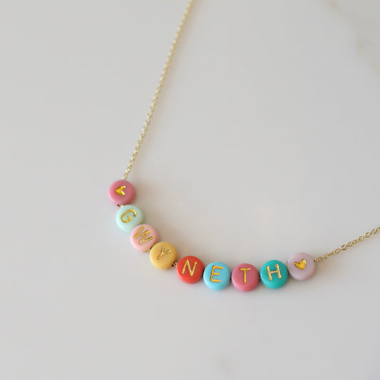 Rainbow Personalized Necklace | Layering Necklace