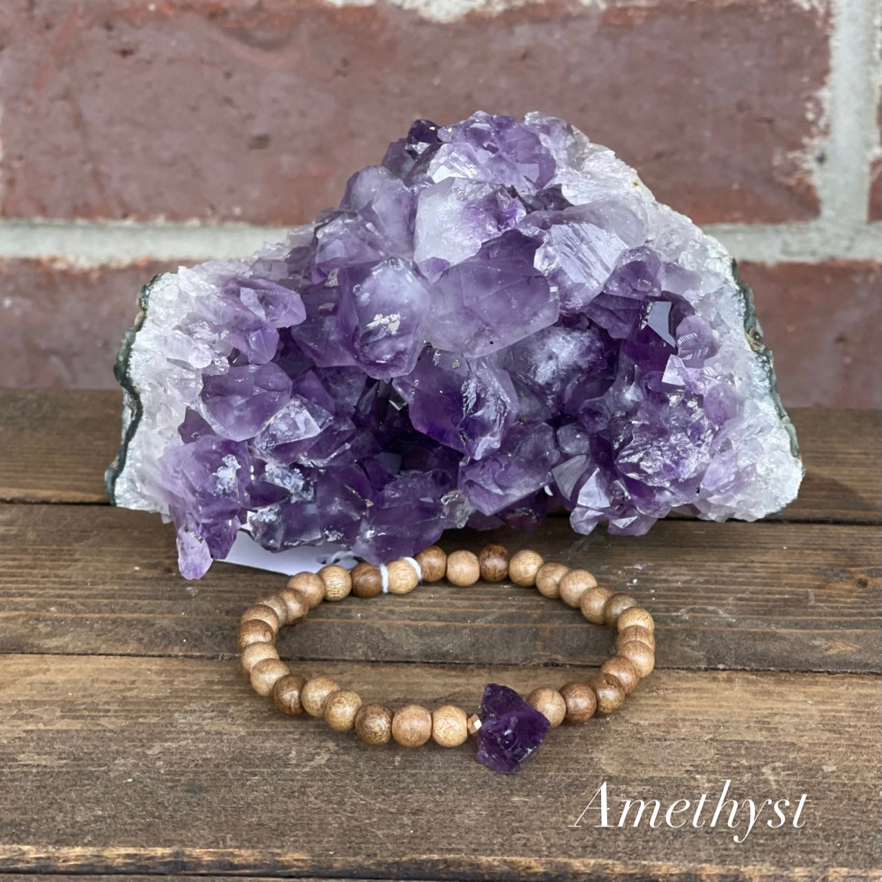 Raw Beauty Bracelets for Littles made with Raw Gemstones - Amethyst