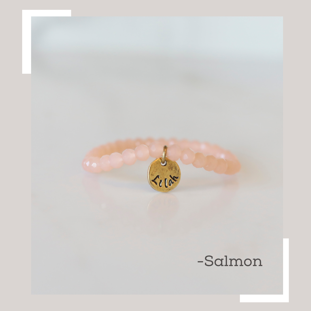 Personalized Crystal Stack in Salmon