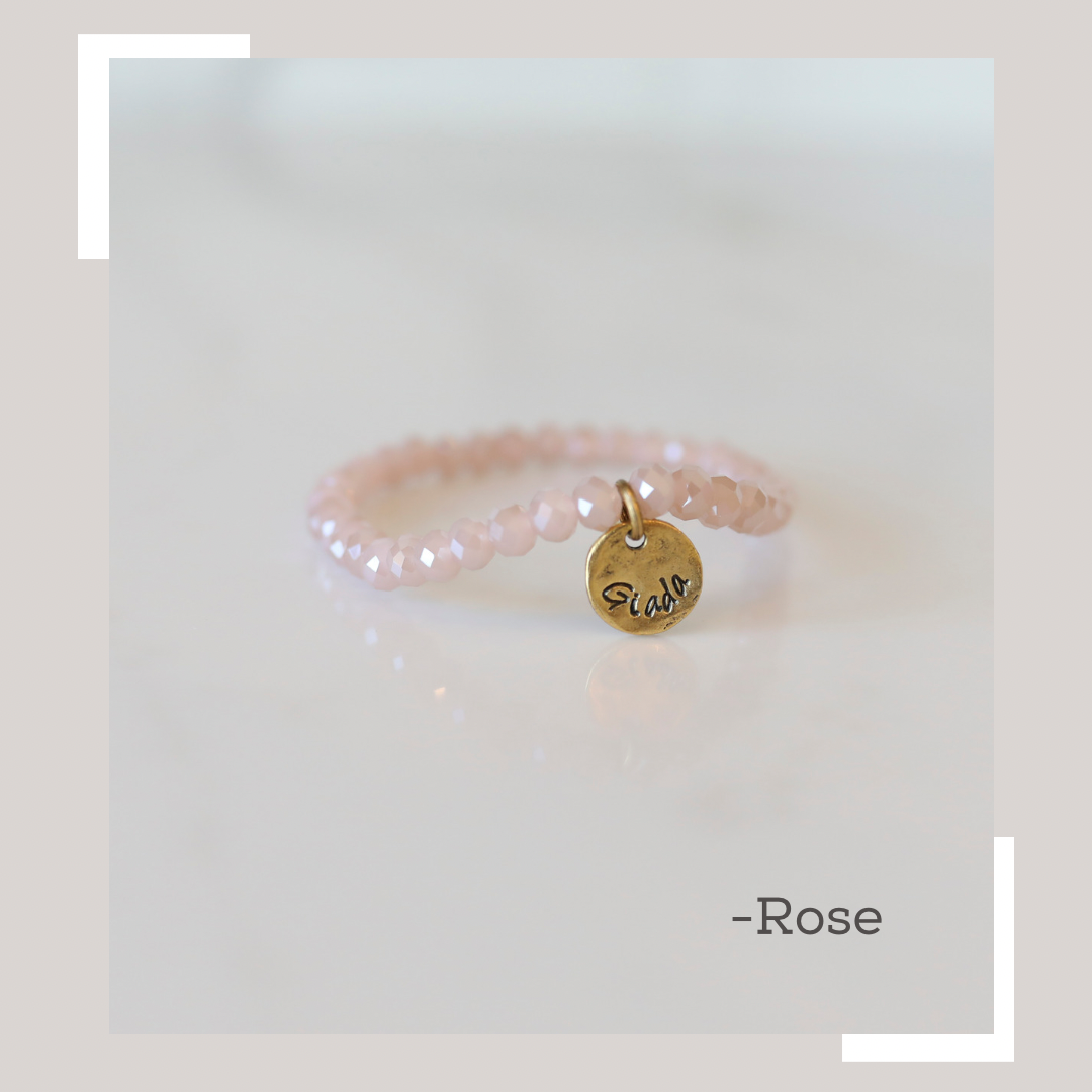 Personalized Crystal Stack in Rose