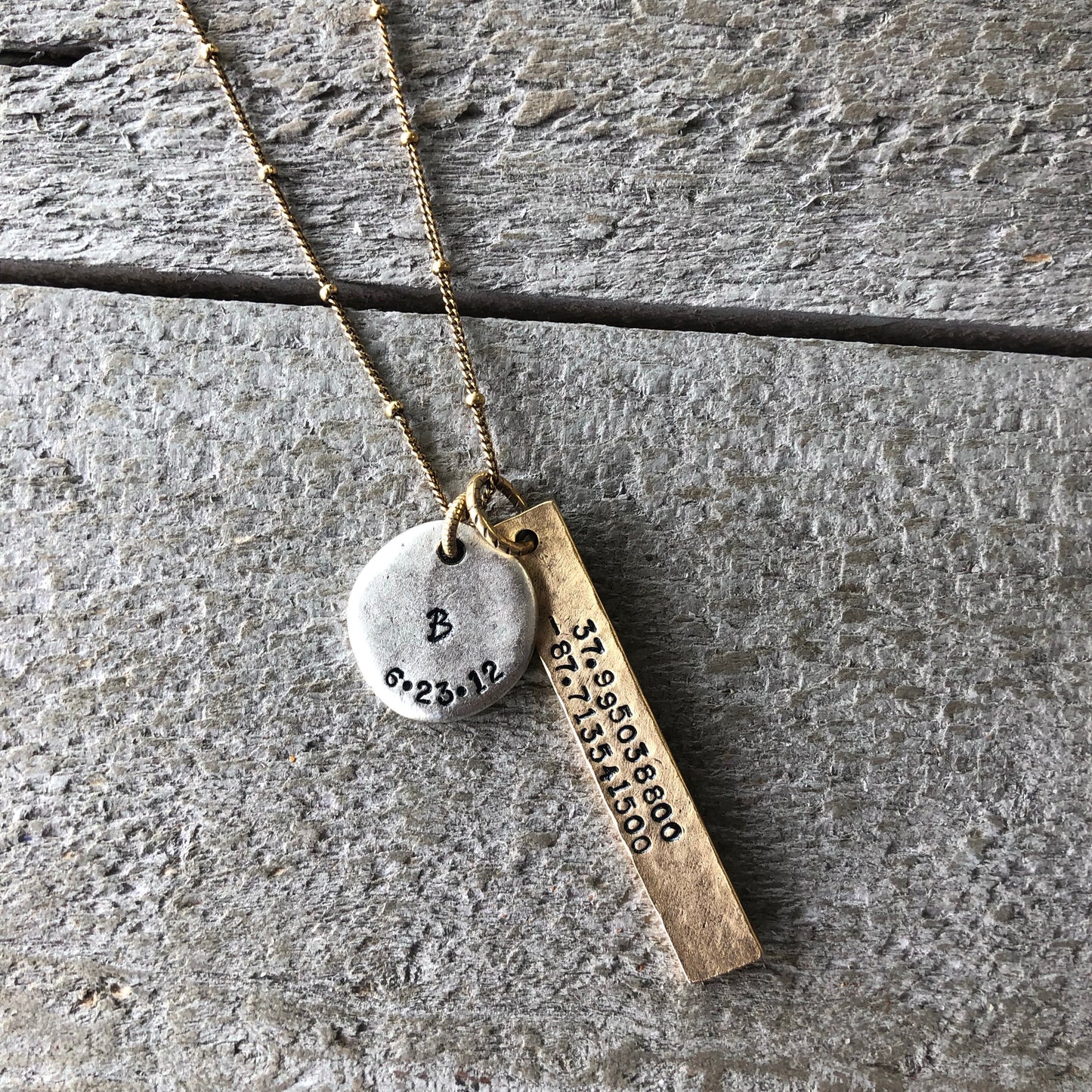 Personalized Coordinate Necklace